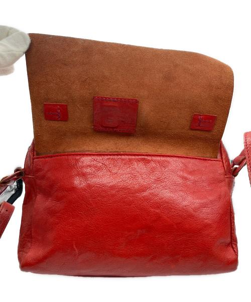 genten（ゲンテン）genten (ゲンテン) レザーショルダーバッグ レッドの古着・服飾アイテム