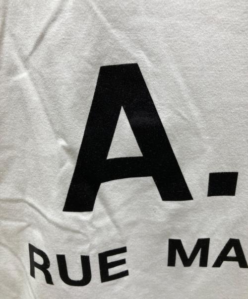 A.P.C.（アーペーセー）A.P.C. (アーペーセー) EDIFICE (エディフィス) 別注オーバーサイズロゴプリントTシャツ　24223-1-96971 ホワイト サイズ:XLの古着・服飾アイテム