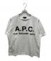 A.P.C.（アーペーセー）の古着「別注オーバーサイズロゴプリントTシャツ　24223-1-96971」｜ホワイト