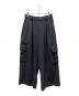 MAISON SPECIAL（メゾンスペシャル）の古着「スポンジッシュプライムワイドカーゴパンツ　11212461335」｜ブラック