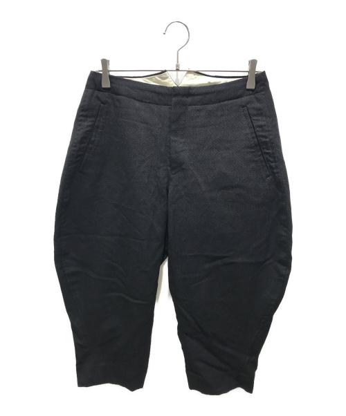 COMME des GARCONS HOMME PLUS（コムデギャルソンオムプリュス）COMME des GARCONS HOMME PLUS (コムデギャルソンオムプリュス) ワイドテーパードスラックス　PA-P016　 ブラック サイズ:XSの古着・服飾アイテム