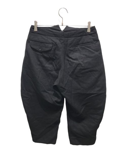 COMME des GARCONS HOMME PLUS（コムデギャルソンオムプリュス）COMME des GARCONS HOMME PLUS (コムデギャルソンオムプリュス) ワイドテーパードスラックス　PA-P016　 ブラック サイズ:XSの古着・服飾アイテム