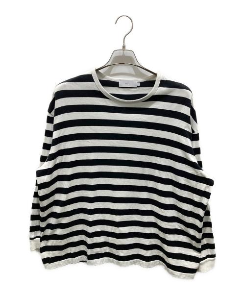 Graphpaper（グラフペーパー）Graphpaper (グラフペーパー) ボーダーカットソー　GM201-70152B ブラック×ホワイト サイズ:2の古着・服飾アイテム