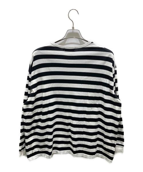 Graphpaper（グラフペーパー）Graphpaper (グラフペーパー) ボーダーカットソー　GM201-70152B ブラック×ホワイト サイズ:2の古着・服飾アイテム