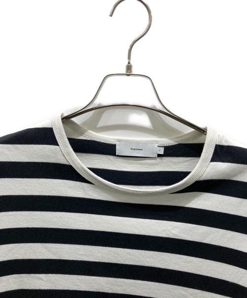 Graphpaper（グラフペーパー）Graphpaper (グラフペーパー) ボーダーカットソー　GM201-70152B ブラック×ホワイト サイズ:2の古着・服飾アイテム