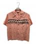 STAR OF HOLLYWOOD（スターオブハリウッド）の古着「HIGH DENSITY RAYON OPEN SHIRT “ARGYLE”　SH38879」｜ピンク