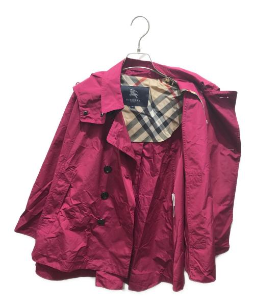 BURBERRY LONDON（バーバリーロンドン）BURBERRY LONDON (バーバリーロンドン) ナイロンポンチョ　B1A27-525-13 ピンク サイズ:38の古着・服飾アイテム