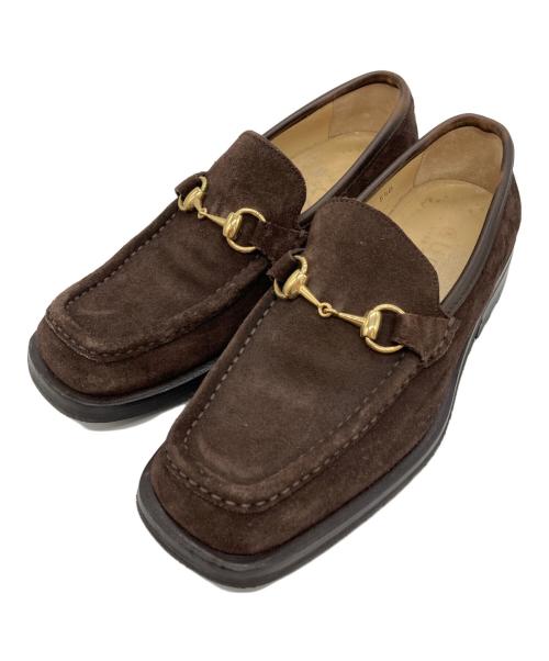GUCCI（グッチ）GUCCI (グッチ) ホースビットローファー ブラウン サイズ:5.5Dの古着・服飾アイテム