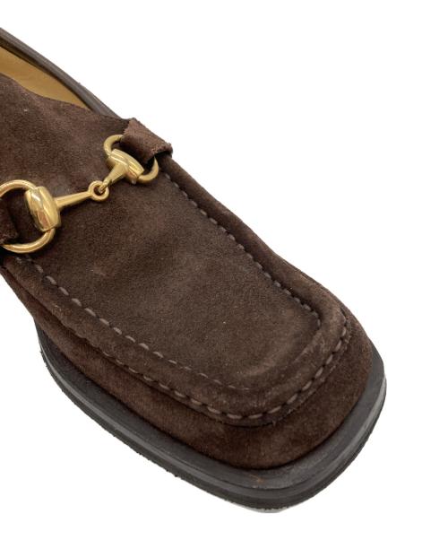 GUCCI（グッチ）GUCCI (グッチ) ホースビットローファー ブラウン サイズ:5.5Dの古着・服飾アイテム