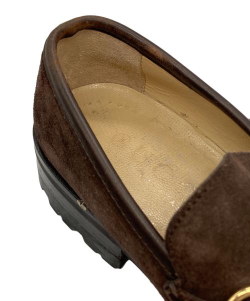 GUCCI（グッチ）GUCCI (グッチ) ホースビットローファー ブラウン サイズ:5.5Dの古着・服飾アイテム