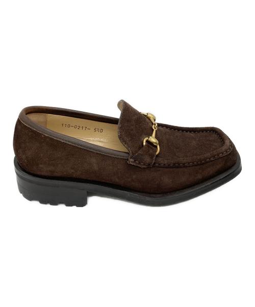 GUCCI（グッチ）GUCCI (グッチ) ホースビットローファー ブラウン サイズ:5.5Dの古着・服飾アイテム