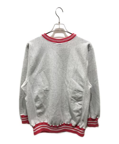 Champion REVERSE WEAVE（チャンピオン リバース ウィーブ）Champion REVERSE WEAVE (チャンピオン リバース ウィーブ) カレッジプリントスウェット　90's 刺繍タグ USA製 グレー サイズ:XLの古着・服飾アイテム