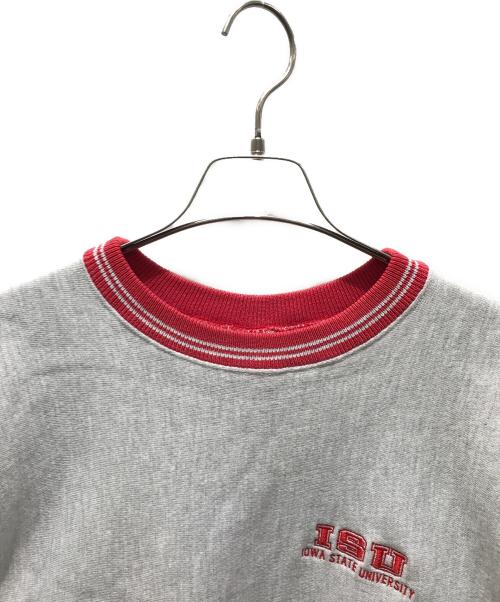 Champion REVERSE WEAVE（チャンピオン リバース ウィーブ）Champion REVERSE WEAVE (チャンピオン リバース ウィーブ) カレッジプリントスウェット　90's 刺繍タグ USA製 グレー サイズ:XLの古着・服飾アイテム