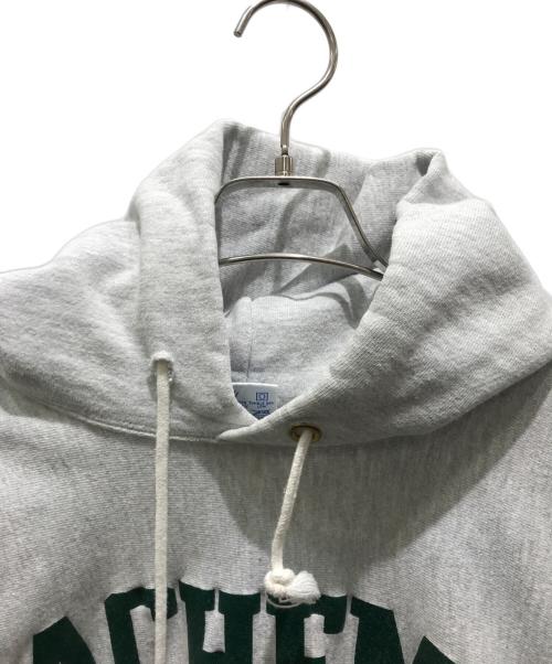 Champion REVERSE WEAVE（チャンピオン リバース ウィーブ）Champion REVERSE WEAVE (チャンピオン リバース ウィーブ) プリントパーカー　90's 刺繍タグ SACHEMS グレー サイズ:XLの古着・服飾アイテム