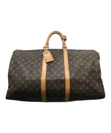 LOUIS VUITTON（ルイ ヴィトン）の古着「ボストンバッグ　M41414 モノグラム キーポル・バンドリエール55　FL0040」｜ブラウン