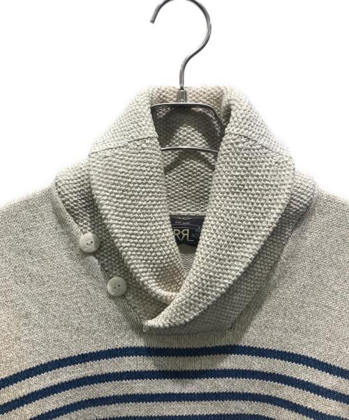 RRL（ダブルアールエル）RRL (ダブルアールエル) ショールカラーニット ベージュ サイズ:Mの古着・服飾アイテム