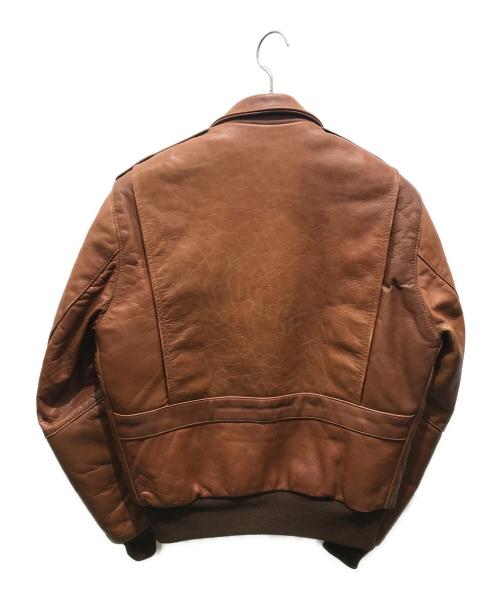 VANSON（バンソン）VANSON (バンソン) A-2 レザーフライトジャケット　16000A01 ブラウン サイズ:38の古着・服飾アイテム