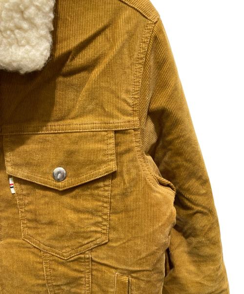 maison kitsune（メゾンキツネ）MAISON KITSUNE (メゾンキツネ) 裏ボアコーデュロイジャケット キャメル サイズ:Lの古着・服飾アイテム