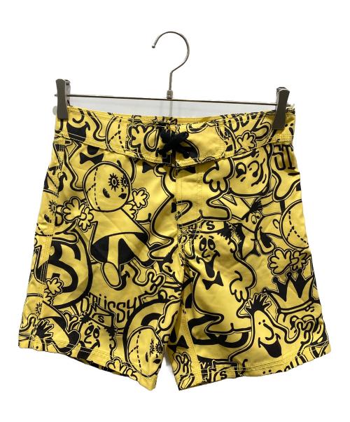 stussy（ステューシー）stussy (ステューシー) 総柄ショーツ イエロー サイズ:28の古着・服飾アイテム