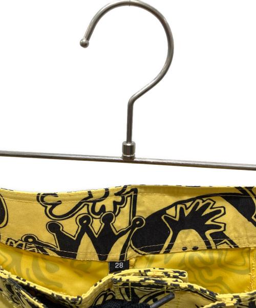 stussy（ステューシー）stussy (ステューシー) 総柄ショーツ イエロー サイズ:28の古着・服飾アイテム