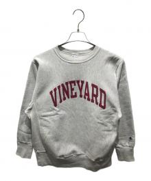 Champion（チャンピオン）の古着「リバースウィーブスウェット　刺繍タグ 90ｓ VINEYARD」｜グレー