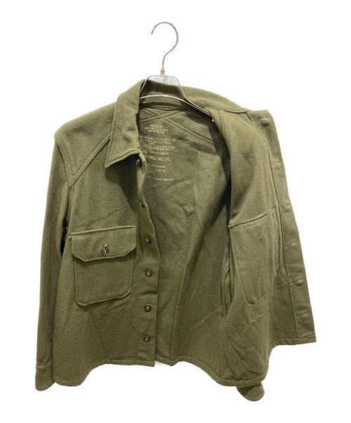 -（-）- (-) M-1951ウールシャツ カーキ サイズ:Mの古着・服飾アイテム
