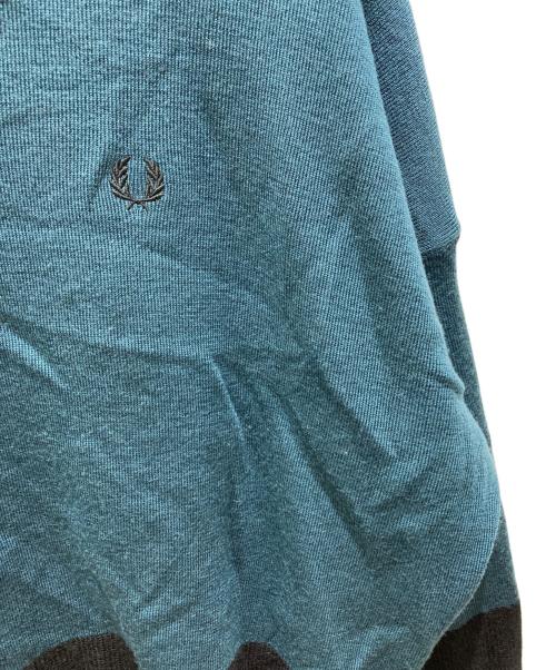 FRED PERRY（フレッドペリー）FRED PERRY (フレッドペリー) Colour Block Jumper グリーン サイズ:36の古着・服飾アイテム
