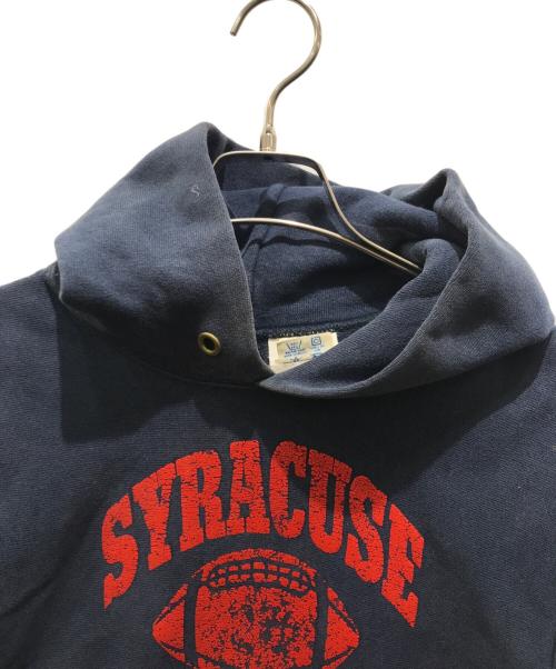 Champion REVERSE WEAVE（チャンピオン リバース ウィーブ）Champion REVERSE WEAVE (チャンピオン リバース ウィーブ) カレッジロゴパーカー　 80's USA トリコタグ ネイビー サイズ:Sの古着・服飾アイテム