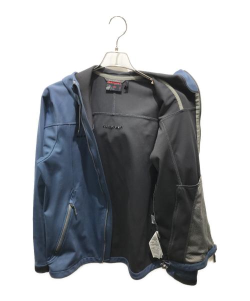 MAMMUT（マムート）MAMMUT (マムート) Winterfield SO Hooded Jacket　1011－01970 50550 ブルー サイズ:Lの古着・服飾アイテム