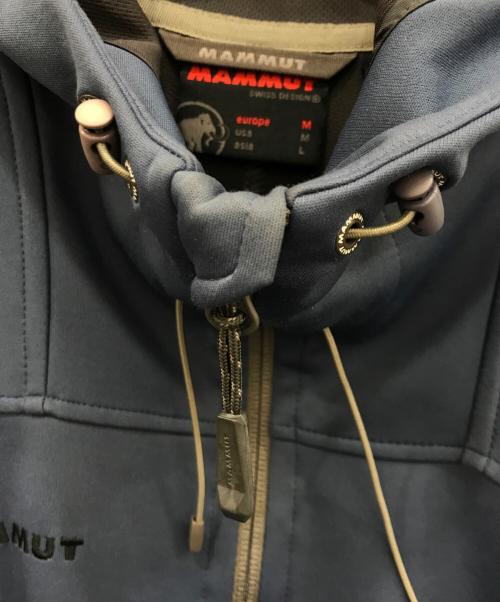 MAMMUT（マムート）MAMMUT (マムート) Winterfield SO Hooded Jacket　1011－01970 50550 ブルー サイズ:Lの古着・服飾アイテム
