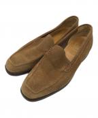 Crockett & Jonesクロケット＆ジョーンズ）の古着「スエードローファー　salcombe」｜ブラウン