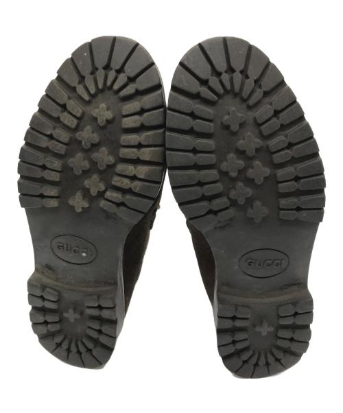 GUCCI（グッチ）GUCCI (グッチ) ホースビットブーツ ブラウン サイズ:36.5の古着・服飾アイテム