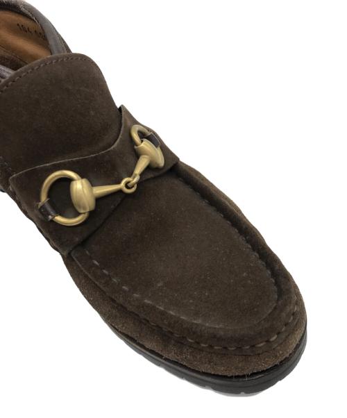 GUCCI（グッチ）GUCCI (グッチ) ホースビットブーツ ブラウン サイズ:36.5の古着・服飾アイテム