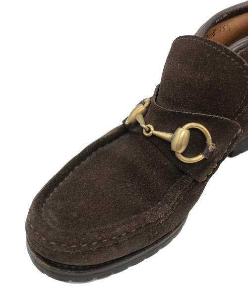 GUCCI（グッチ）GUCCI (グッチ) ホースビットブーツ ブラウン サイズ:36.5の古着・服飾アイテム