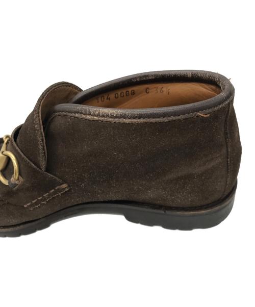 GUCCI（グッチ）GUCCI (グッチ) ホースビットブーツ ブラウン サイズ:36.5の古着・服飾アイテム