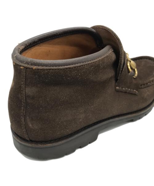 GUCCI（グッチ）GUCCI (グッチ) ホースビットブーツ ブラウン サイズ:36.5の古着・服飾アイテム