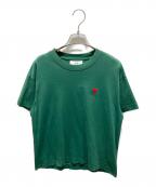 AMI Alexandre Mattiussiアミアレクサンドルマテュッシ）の古着「DE COEUR T-SHIRT　A21FJ109.723」｜グリーン