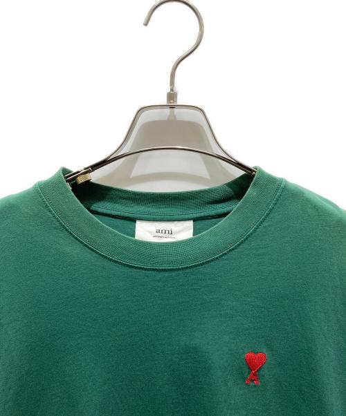 AMI Alexandre Mattiussi（アミアレクサンドルマテュッシ）AMI Alexandre Mattiussi (アミアレクサンドルマテュッシ) DE COEUR T-SHIRT　A21FJ109.723 グリーン サイズ:記載無しの為実寸参照の古着・服飾アイテム