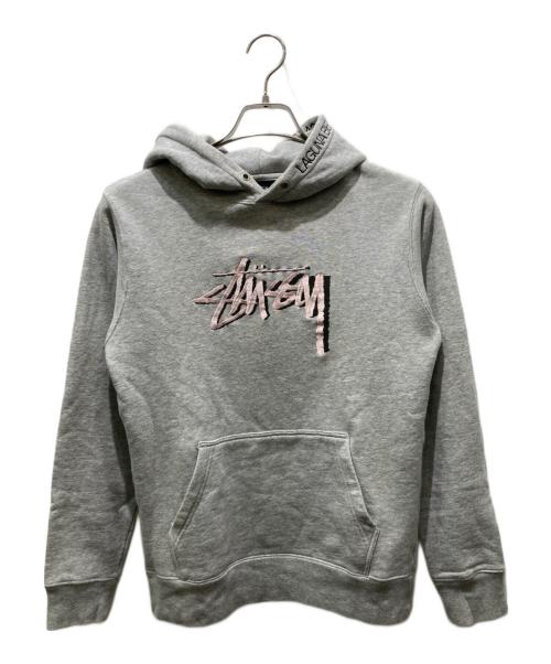 stussy（ステューシー）stussy (ステューシー) プルオーバーパーカー グレー サイズ:Sの古着・服飾アイテム