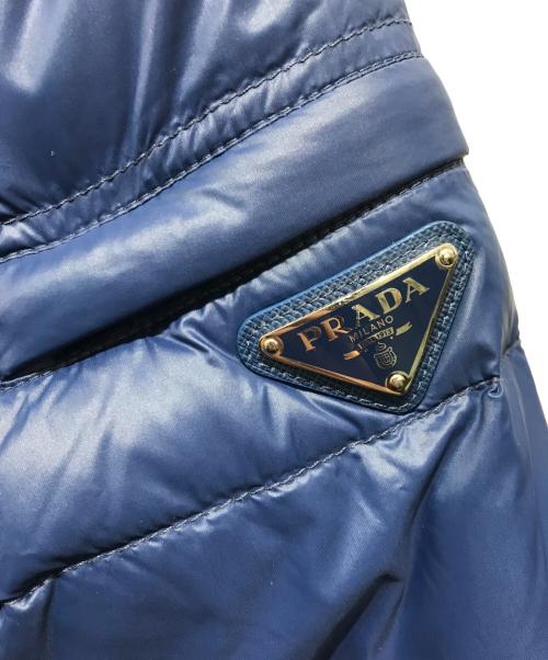 PRADA（プラダ）PRADA (プラダ) PIUMINO NYLON LUCID ダウンジャケット　SGA506 R151 AR0　2018年モデル ネイビー サイズ:46の古着・服飾アイテム