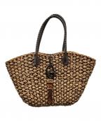 BABYLONEバビロン）の古着「カゴバッグ」｜ブラウン