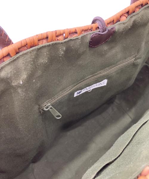 BABYLONE（バビロン）BABYLONE (バビロン) カゴバッグ ブラウンの古着・服飾アイテム