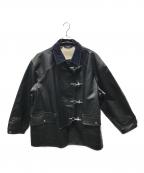 POLO RALPH LAURENポロ・ラルフローレン）の古着「ビニールファイヤーマンジャケット　USA製」｜ブラック
