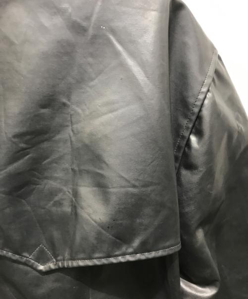 POLO RALPH LAUREN（ポロ・ラルフローレン）POLO RALPH LAUREN (ポロ・ラルフローレン) ビニールファイヤーマンジャケット　USA製  ブラック サイズ:XLの古着・服飾アイテム