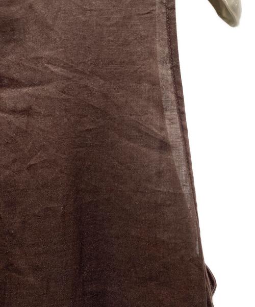 BEAUTY&YOUTH（ビューティーアンドユース）BEAUTY&YOUTH (ビューティーアンドユース) ラミーティアードノースリーブマキシワンピース　16261443425 ブラウン サイズ:記載無しの為実寸参照の古着・服飾アイテム