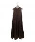 BEAUTY&YOUTH (ビューティーアンドユース) ラミーティアードノースリーブマキシワンピース　16261443425 ブラウン サイズ:記載無しの為実寸参照：5000円