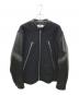MM6 Maison Margiela（エムエムシックス メゾンマルジェラ）の古着「ハの字 5-ZIP LEATHER JACKET　S62AN0079　22AW イタリア製」｜ブラック