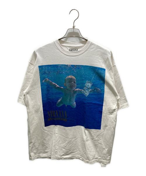 FREAK'S STORE（フリークスストア）FREAK'S STORE (フリークスストア) 「NIRVANA」 NEVERMIND TEE ホワイト サイズ:XLの古着・服飾アイテム