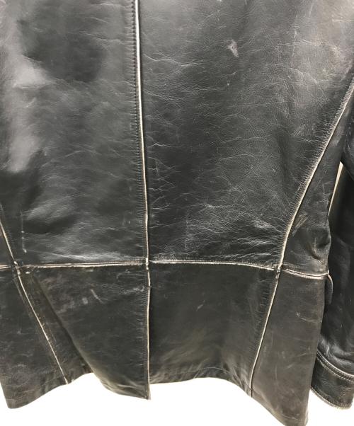 GAP（ギャップ）GAP (ギャップ) レザーカーコート　OLDGAP ブラック サイズ:Sの古着・服飾アイテム