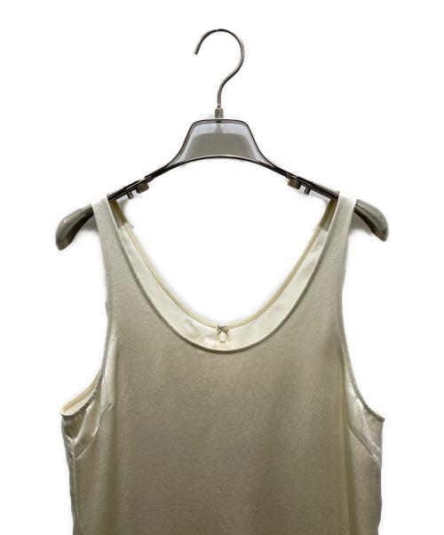 journal standard L'essage（ジャーナルスタンダード レサージュ）journal standard L'essage (ジャーナルスタンダード レサージュ) サテンワンピース　23040370210030 アイボリー サイズ:記載無しの為実寸参照の古着・服飾アイテム